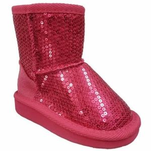 Toddler fuchsia sequin boots